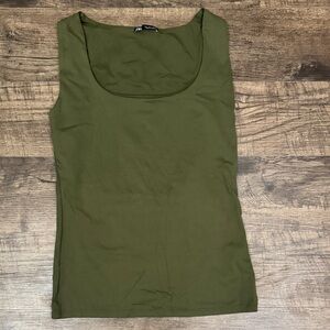 Zara Forest Green Sleeveless Top